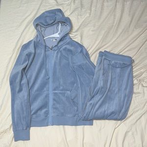 Fashion nova velour track set